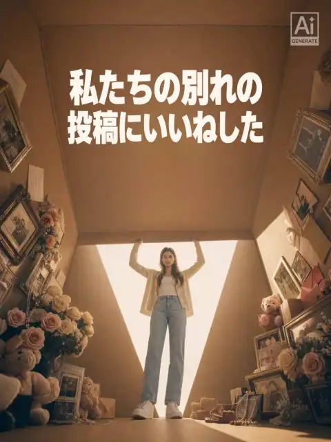 私たちの別れの投稿にいいねした